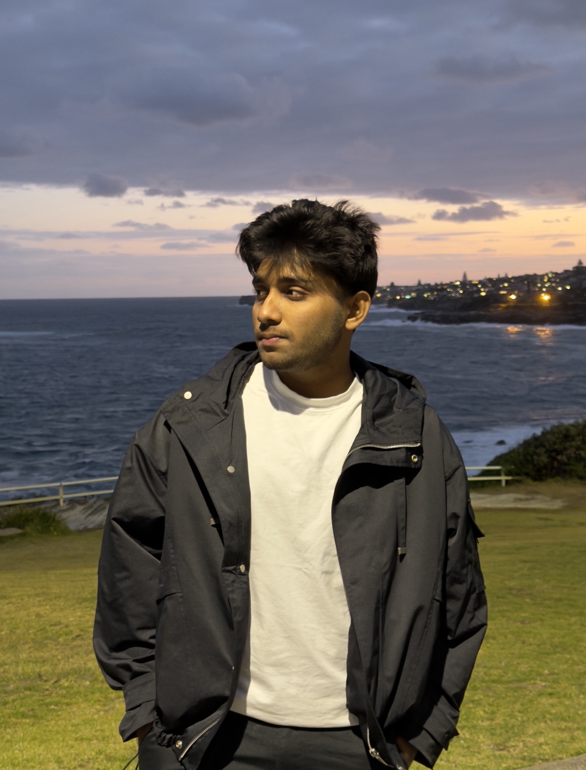 Sunset coast portrait